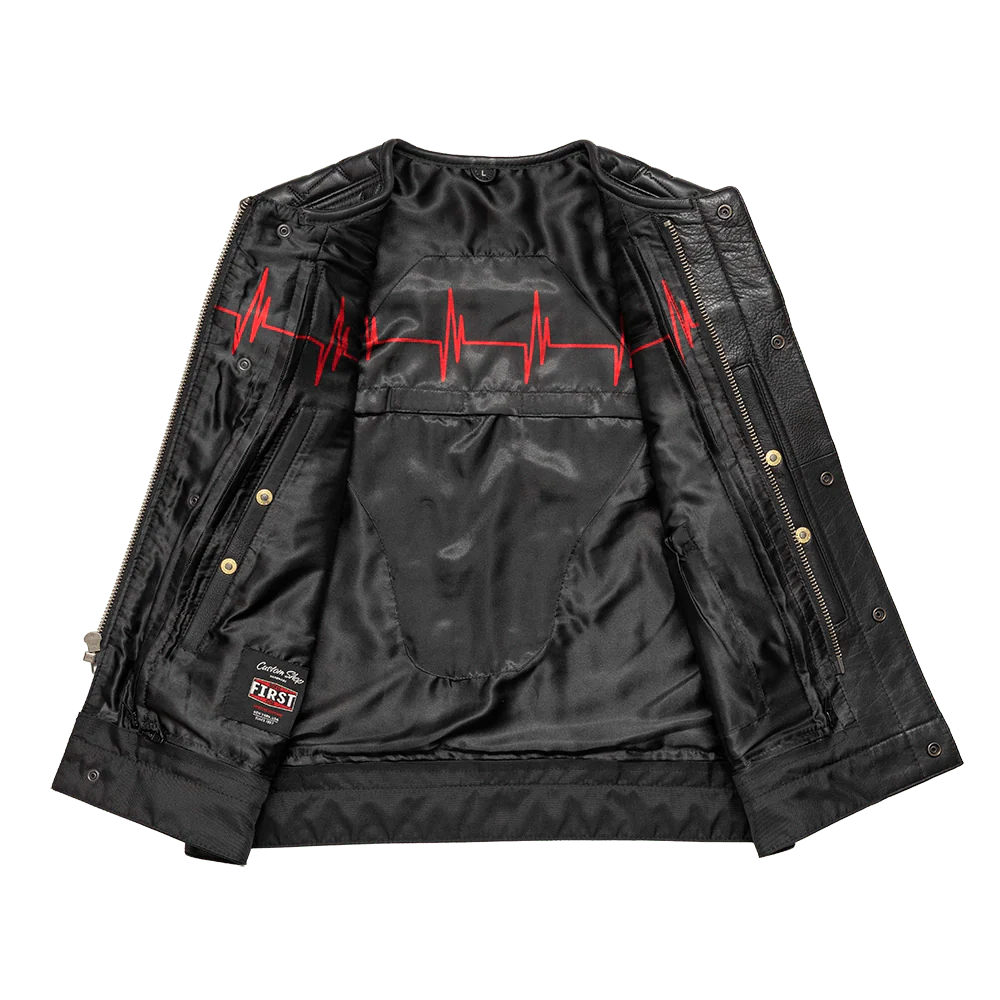 EKG Men's Leather Motorcycle Vest (Limited Edition)