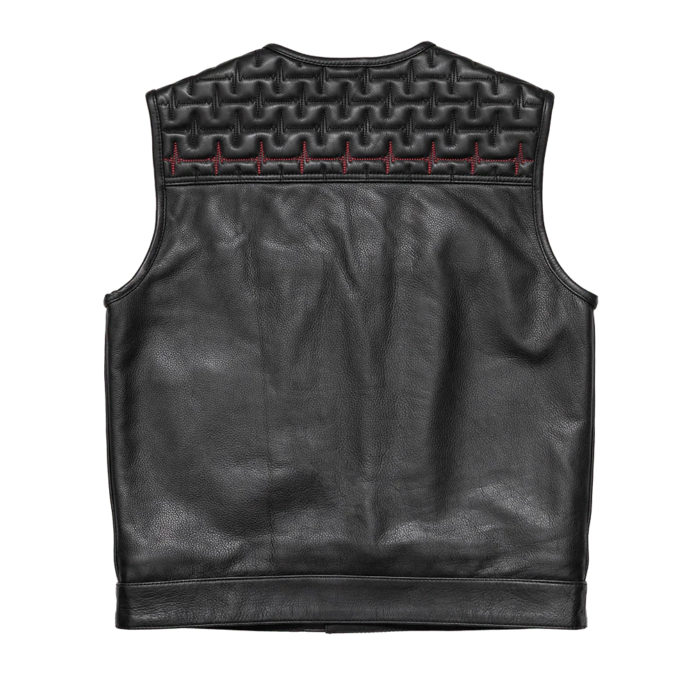 EKG Men's Leather Motorcycle Vest (Limited Edition)