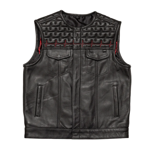 EKG Men's Leather Motorcycle Vest (Limited Edition)