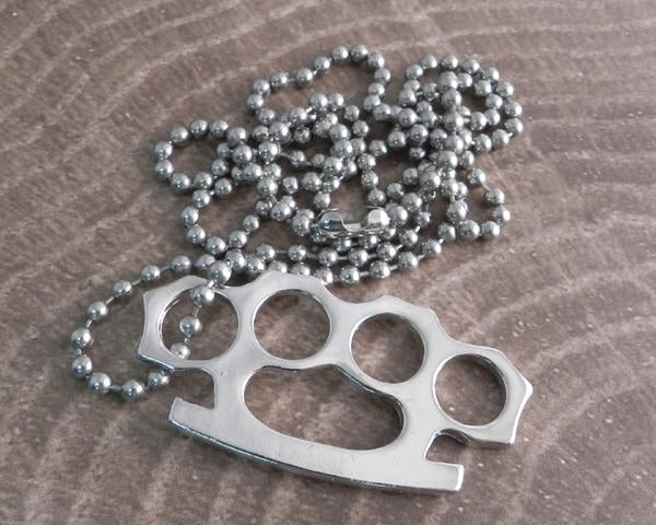 AB340 Brass Knuckle Necklace