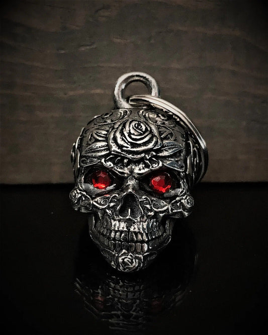 BB-132 Rose Skull Diamond Bell