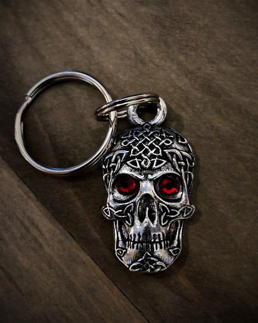 BBK-110 Celtic Skull Diamond Keychain