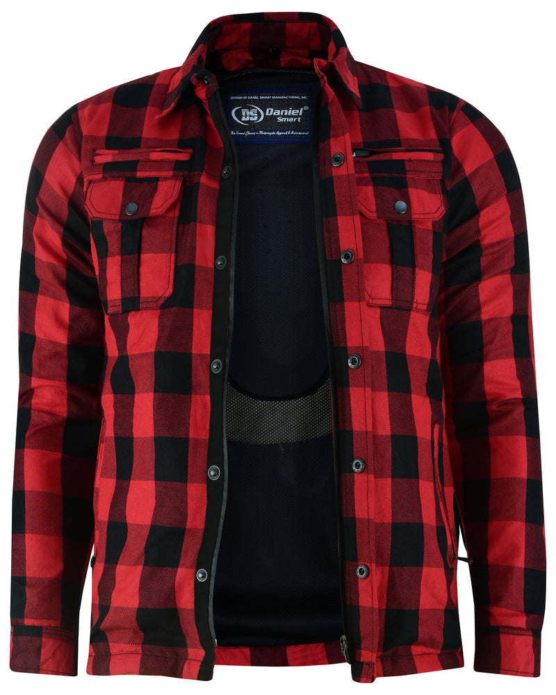 DS4671 Armored Flannel Shirt - Red